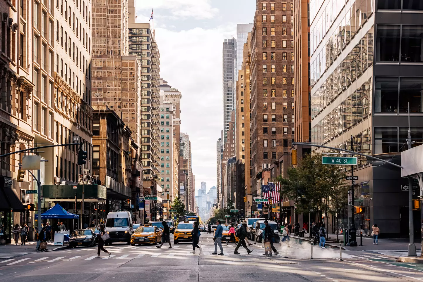 A view in downtown New York