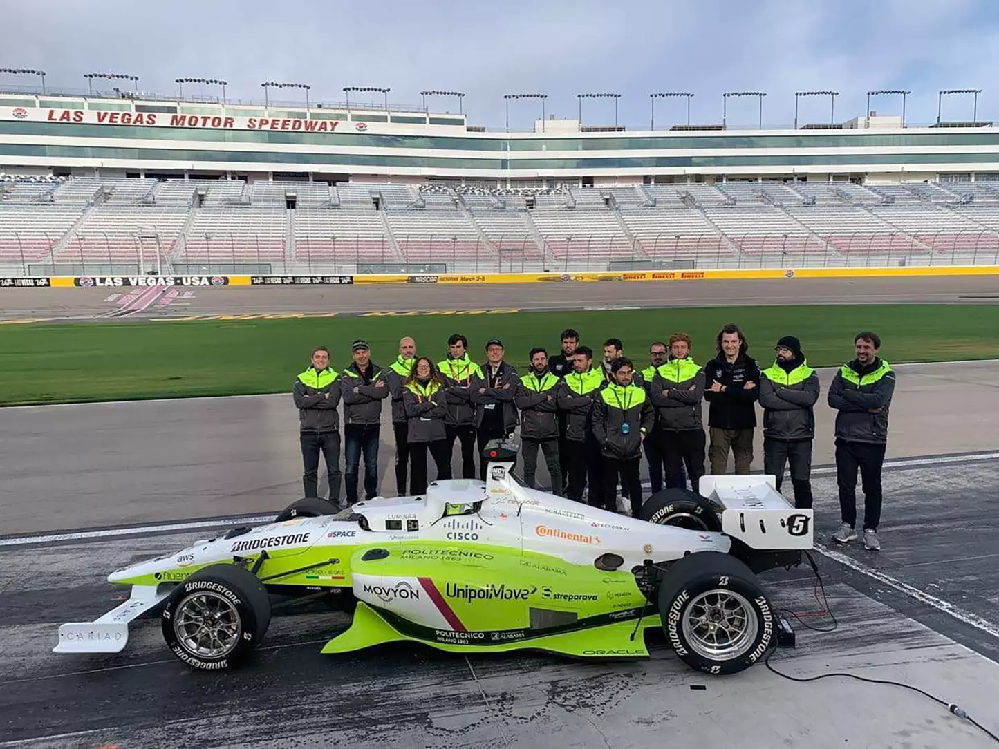 PoliMove team at Indy Autonomous Challenge in Las Vegas