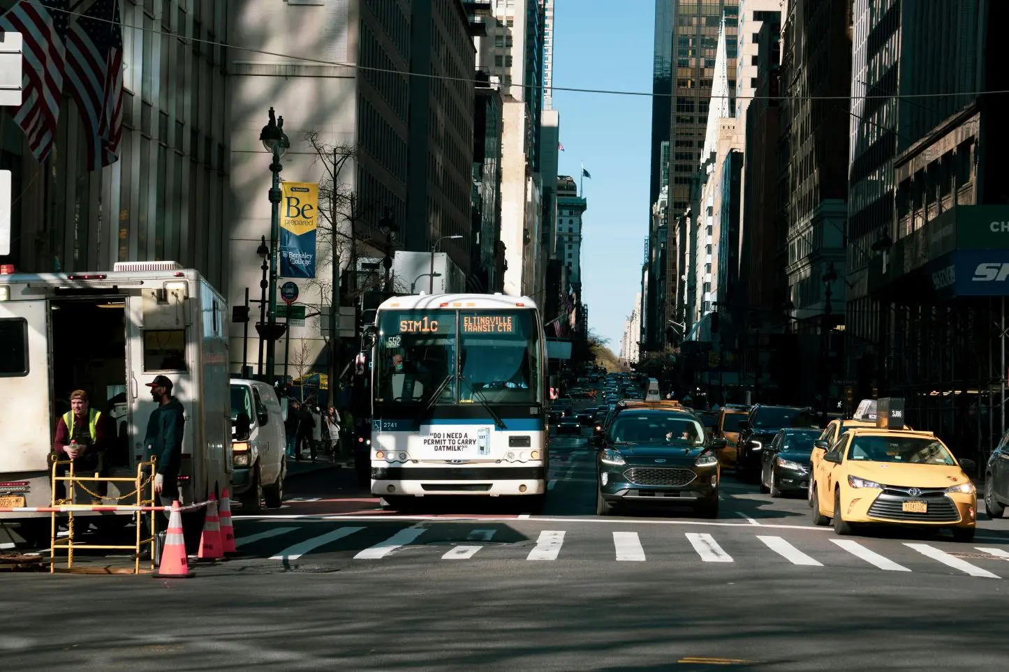 56% of residents in New York rely on public transport